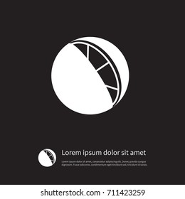 Isolated Citrus Icon. Tangerine Vector Element Can Be Used For Tangerine, Orange, Citrus Design Concept.