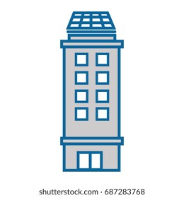isolated city building