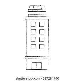 isolated city building