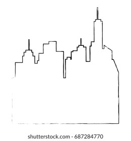 isolated city landscape