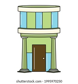 Isolated city shop building icon