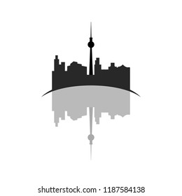 Isolated cityscape of Toronto