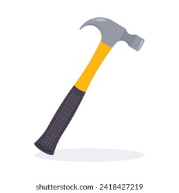 Isolated claw hammer graphic icon symbol