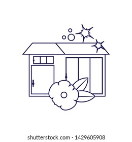 Isolated clean house design icon vector ilustration