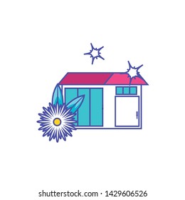 Isolated clean house design icon vector ilustration