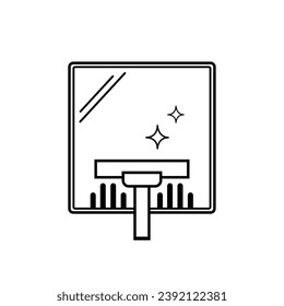 Isolated clean and shiny mirror icon Vector illustration