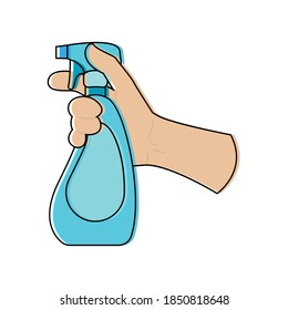 Actividad aislada de jabón limpio en casa con icono de manos- Vector