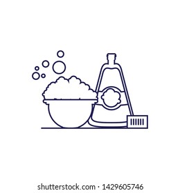 Isolated cleaning bucket and detergent design