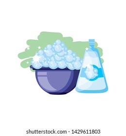 Isolated cleaning bucket and detergent design