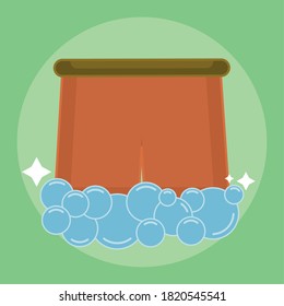 Isolated cleaning cloth icon. Cleaning products icon - Vector
