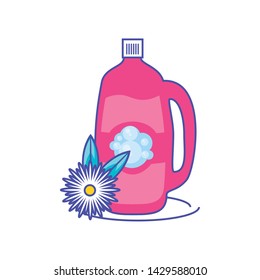 Isolated cleaning detergent design icon vector ilustration