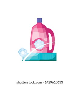 Isolated cleaning detergent design icon vector ilustration