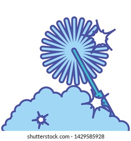 Isolated cleaning mop design icon vector ilustration