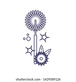 Isolated cleaning mop design icon vector ilustration