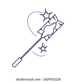 Isolated cleaning mop design icon vector ilustration