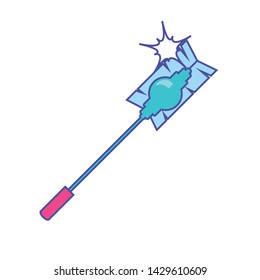Isolated cleaning mop design icon vector ilustration