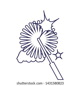 Isolated cleaning mop design pineapple and sunglasses exotic branch summer pineapple and sunglasses exotic branch summer