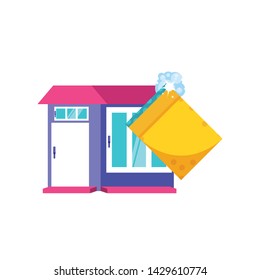 Isolated cleaning sponge and house design