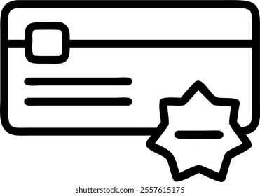 Isolated Clearance Badge and Credit Card Vector concept as A clean vector design featuring a clearance badge and a credit card both isolated on a white background. The design is ideal for highlighting