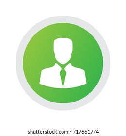 Isolated Client Icon Symbol On Clean Background. Vector Customer Element In Trendy Style.