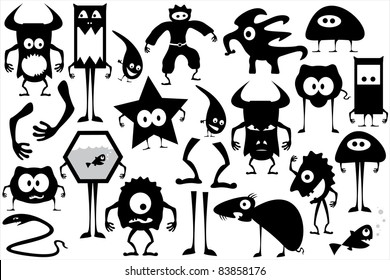 isolated clip-art aliens cartoon