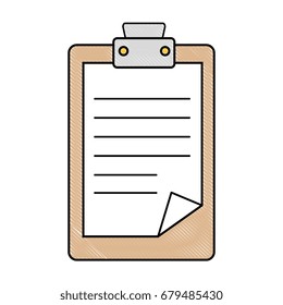 isolated clipboard documents