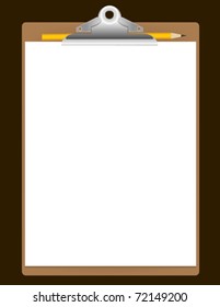 An isolated clipboard, perfect for customizing.