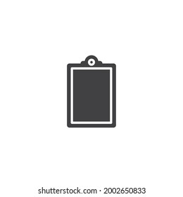 Symbol für einzelne Zwischenablage, Vektorgrafik