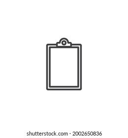 Symbol für einzelne Zwischenablage, Vektorgrafik