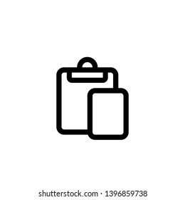 Isolated Clipboard Vector Flat Icon