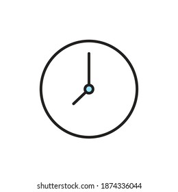 Isolated clock computers tecnology online icon- Vector