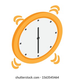 Isolated clock icon on a white background - Vector