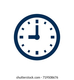 Isolated Clock Icon Symbol On Clean Background. Vector Timer Element In Trendy Style.