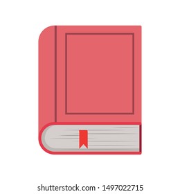 Isolated closed book design vector illustration