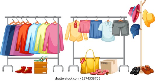 753 Clothing racks clipart Images, Stock Photos & Vectors | Shutterstock