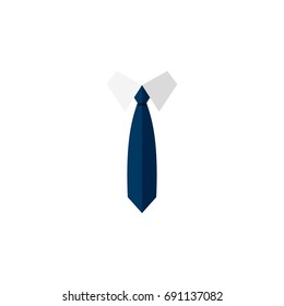 Einziger Kleidungsflachsymbol. Necktie Vector Element kann für Necktie, Kleidung, Modedesign Konzept verwendet werden.