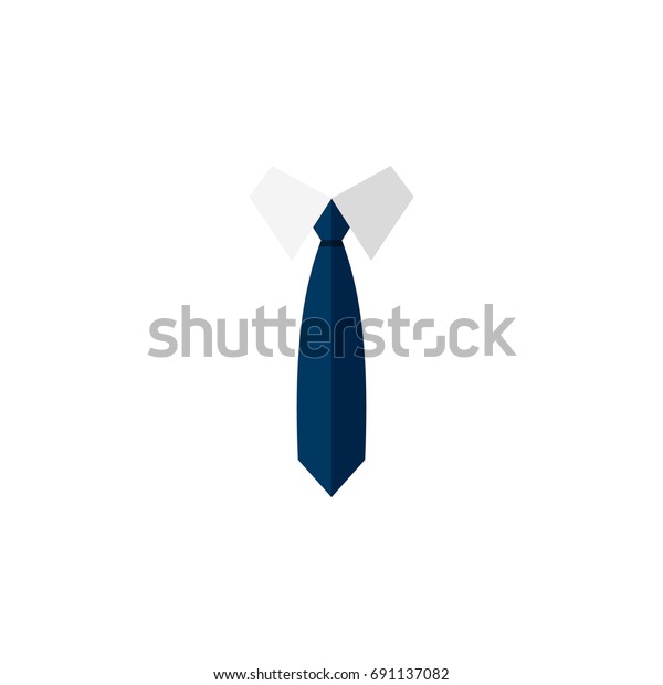 Isolated Clothing Flat\
Icon. Necktie Vector Element Can Be Used For Necktie, Clothing,\
Fashion Design\
Concept.
