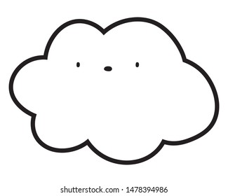 Isolated cloud cartoon vector design