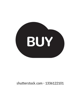 Isolated cloud icon with text. Vector illustration design