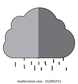 Isolated cloud and rain design