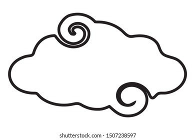 Isolated cloud vector design vector illustration