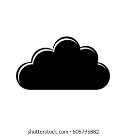 Isolated cloud of weather design