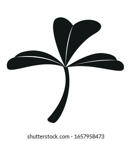 Isolated clover icon. Saint patricks day - Vector