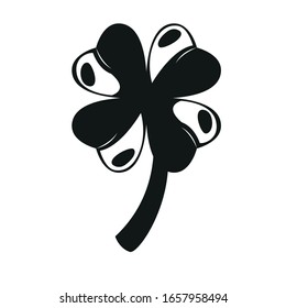 Isolated clover icon. Saint patricks day - Vector