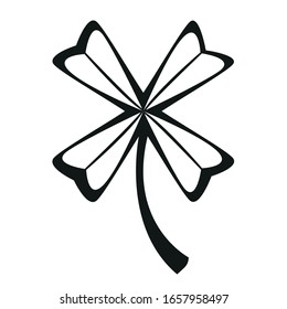 Isolated clover icon. Saint patricks day - Vector
