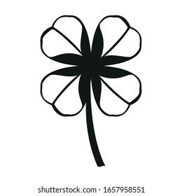 Isolated clover icon. Saint patricks day - Vector