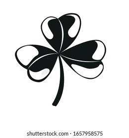 Isolated clover icon. Saint patricks day - Vector