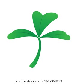Isolated clover icon. Saint patricks day - Vector