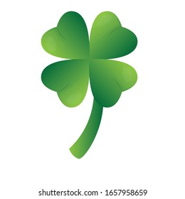 Isolated clover icon. Saint patricks day - Vector