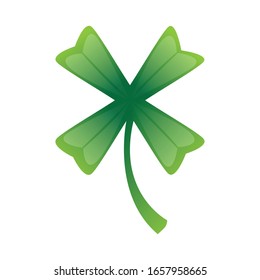 Isolated clover icon. Saint patricks day - Vector
